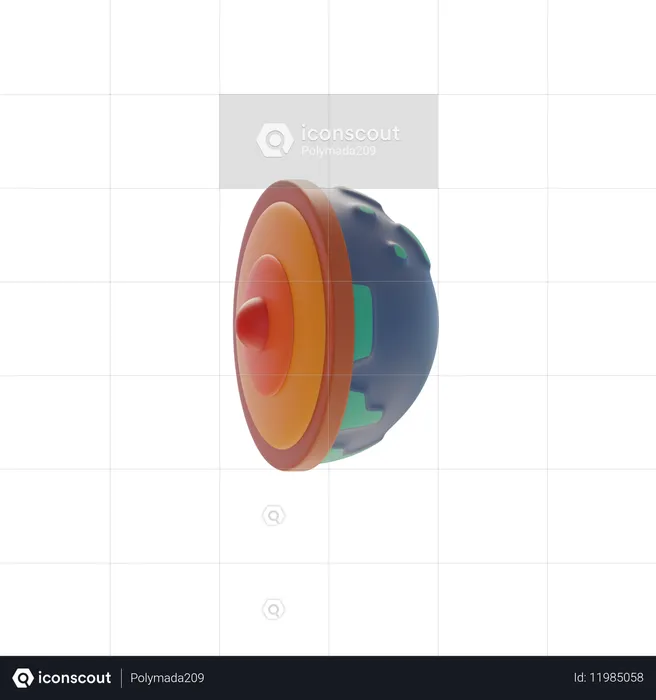 Couches de terre  3D Icon