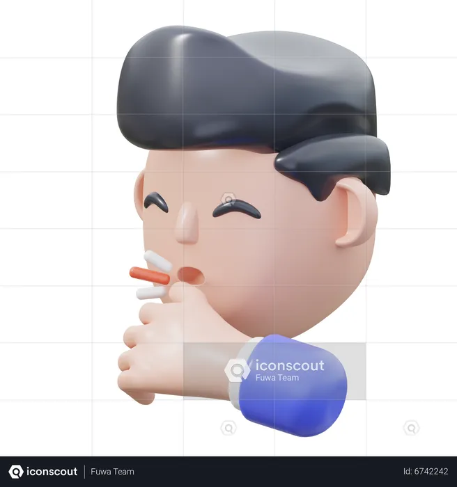 Cough  3D Icon