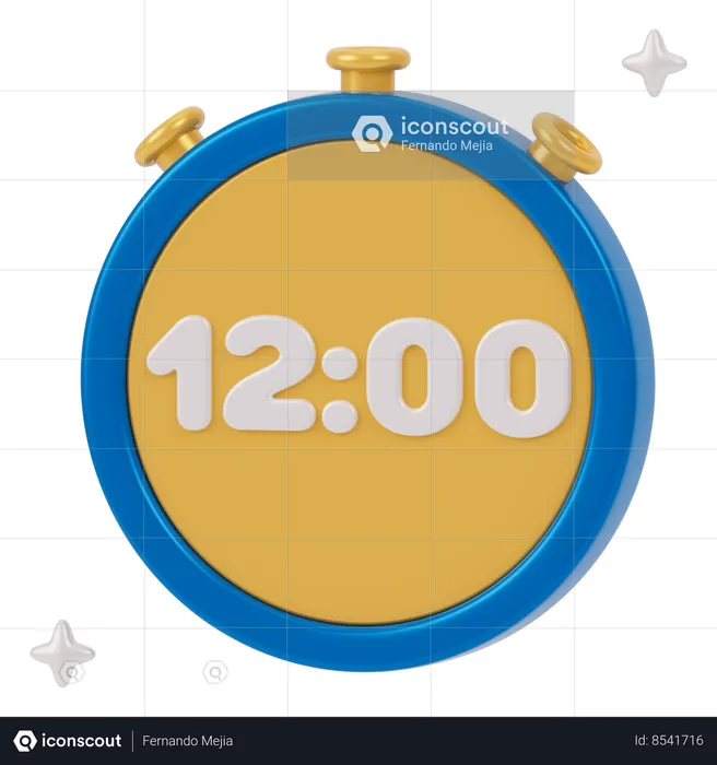 Countdown  3D Icon