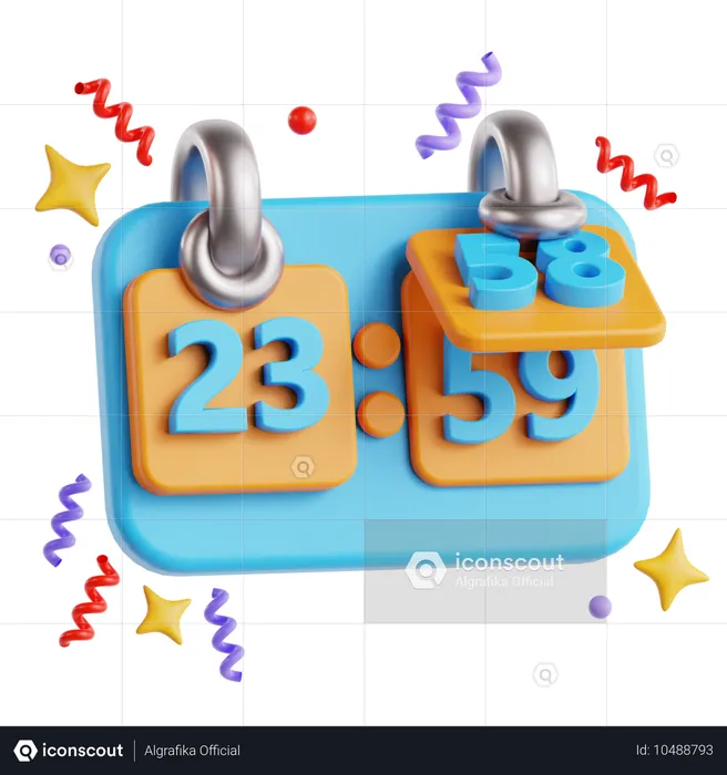 Countdown-Timer  3D Icon