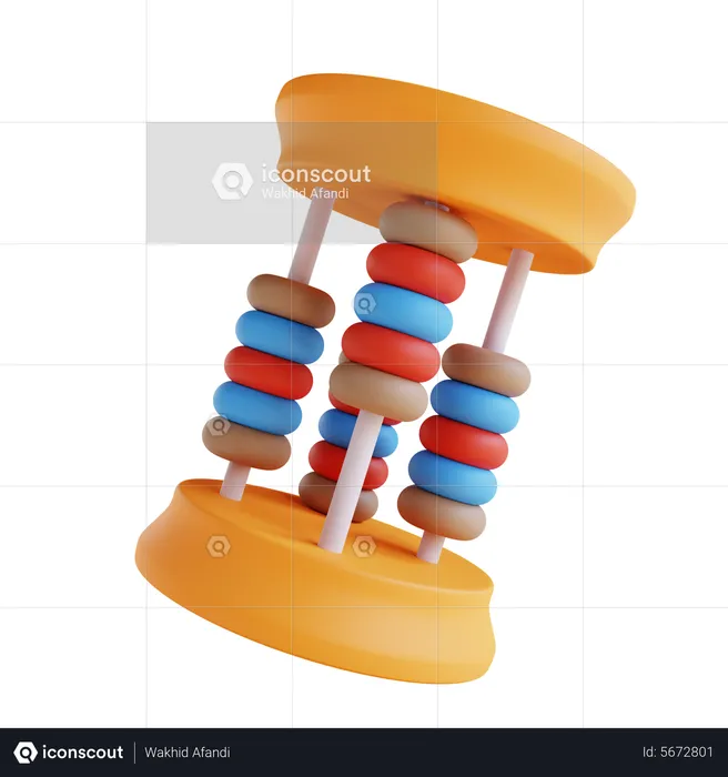 Counting Toy  3D Icon