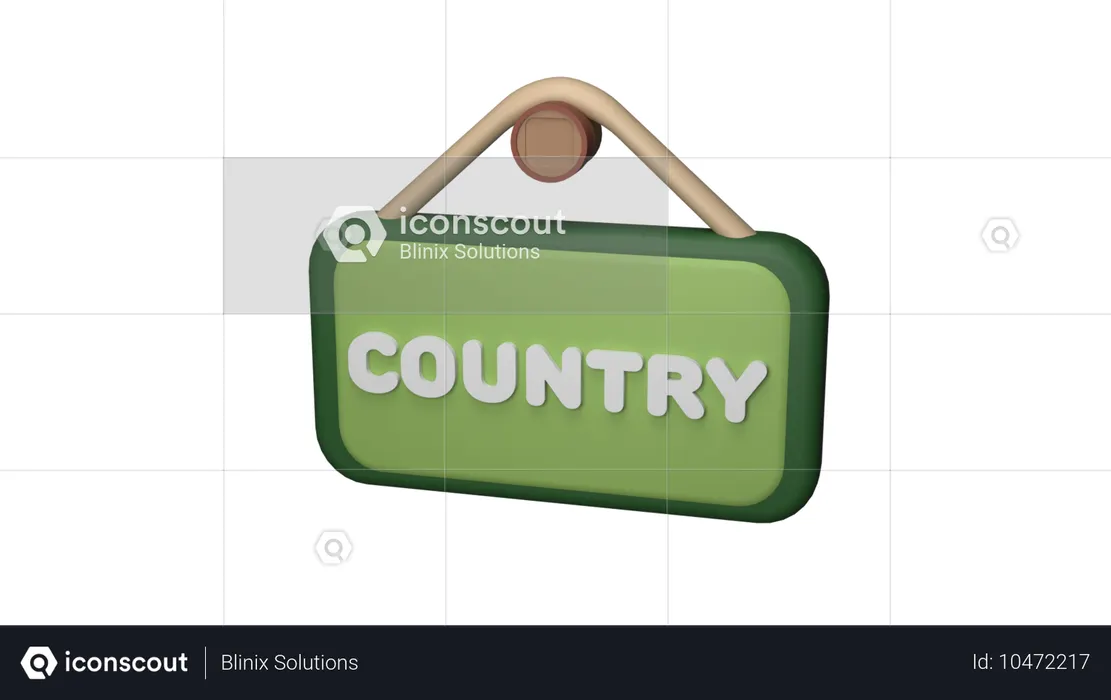 COUNTRY  3D Icon