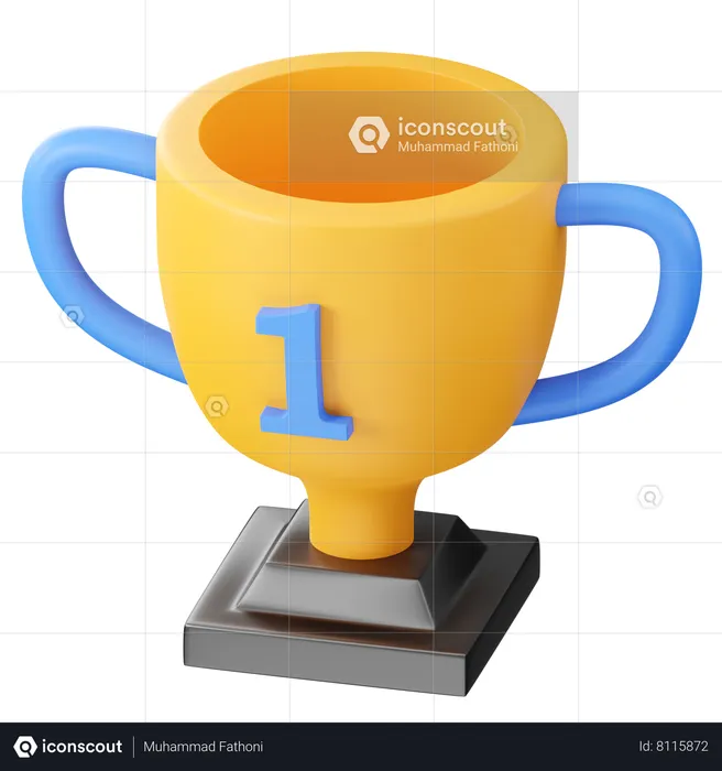 Coupe du trophée  3D Icon