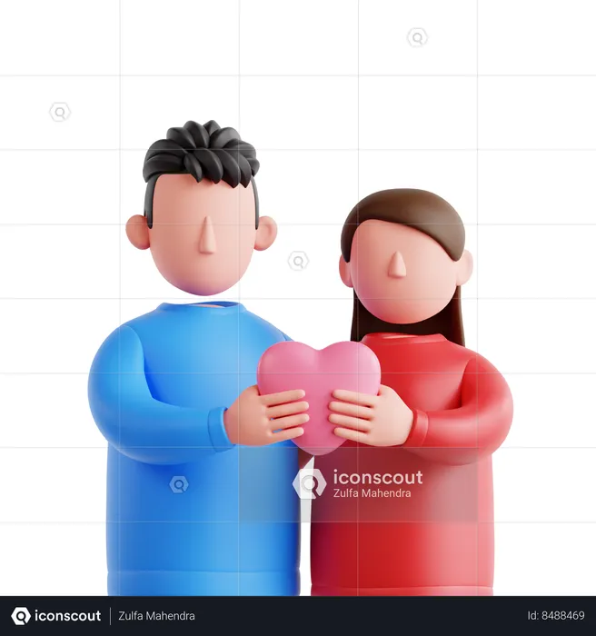 Couple  3D Icon