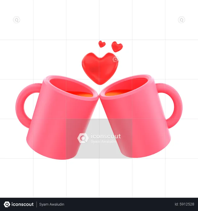 Couple Drink  3D Icon
