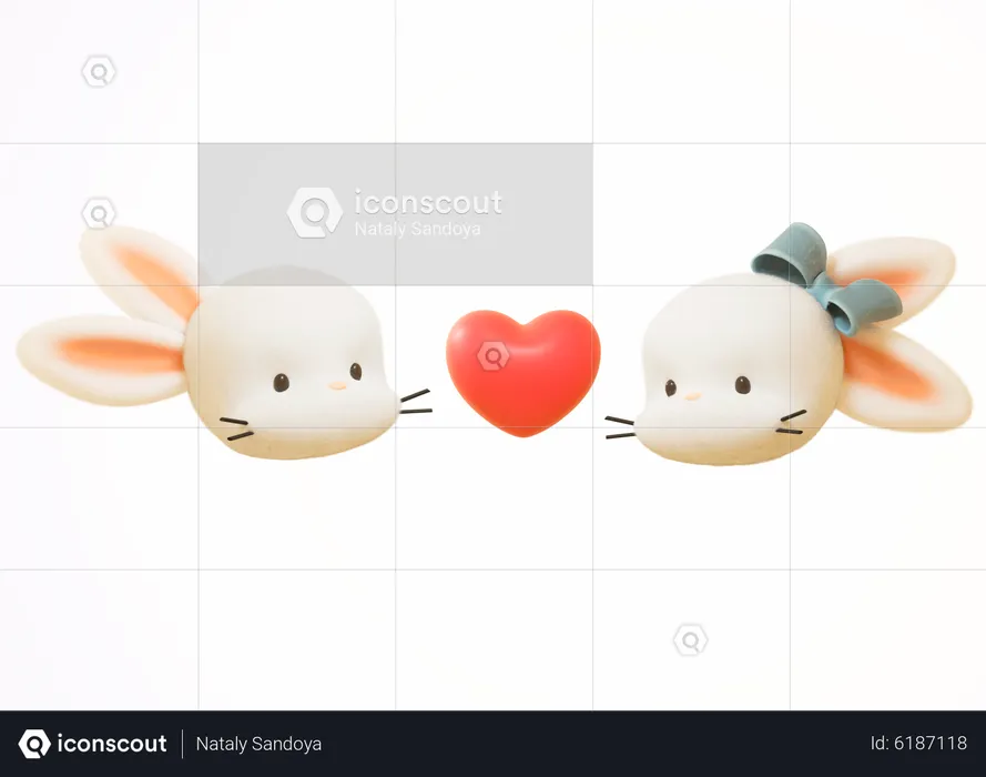 Couple in love  3D Icon