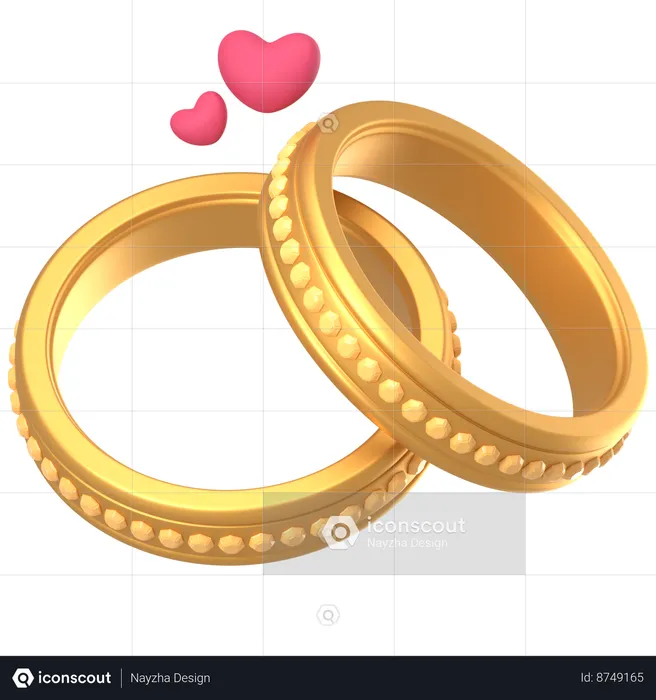 Couple Ring  3D Icon