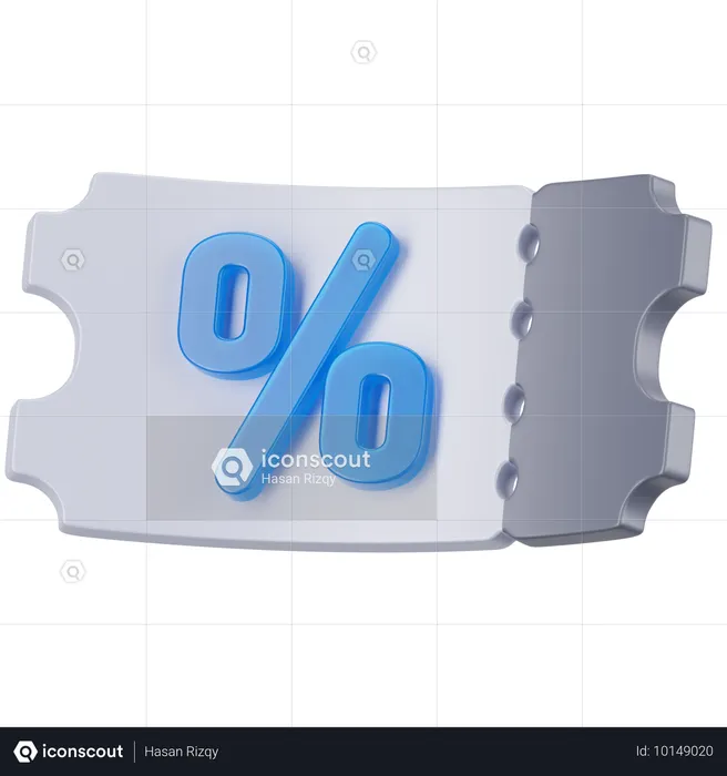 Coupon  3D Icon