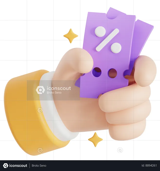 Coupons  3D Icon