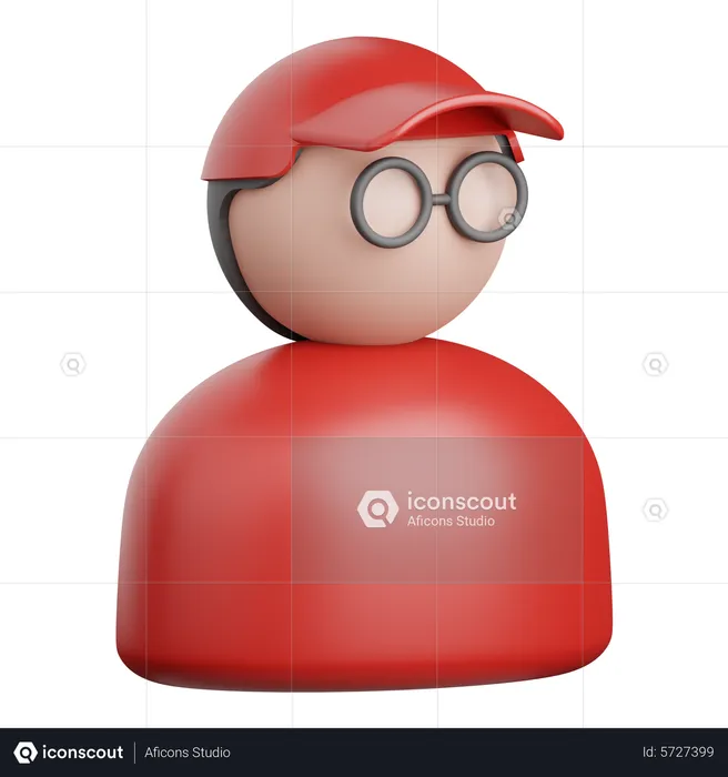 Courier Man  3D Icon