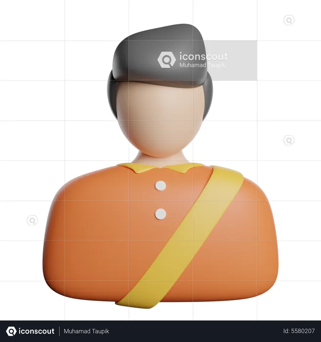 Courier Man  3D Icon