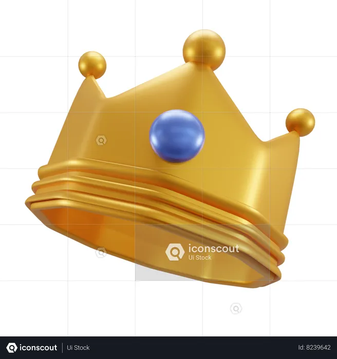 Couronne Logo 3D Icon