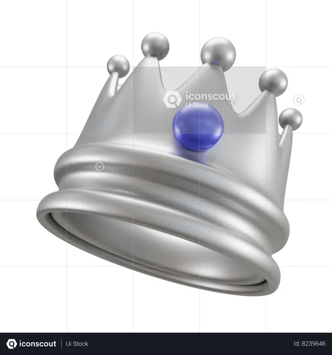 Couronne Logo 3D Icon