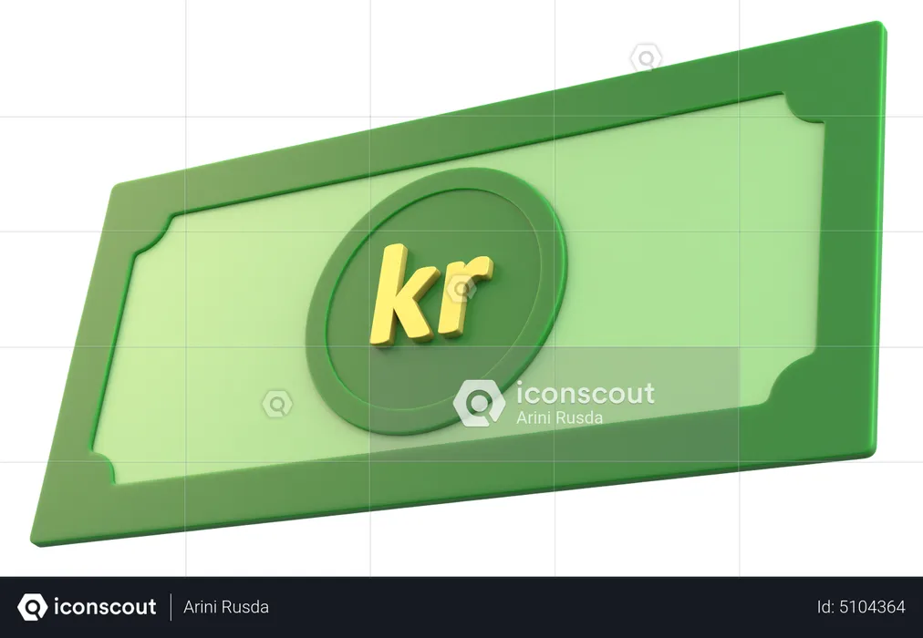 Argent de la couronne  3D Icon