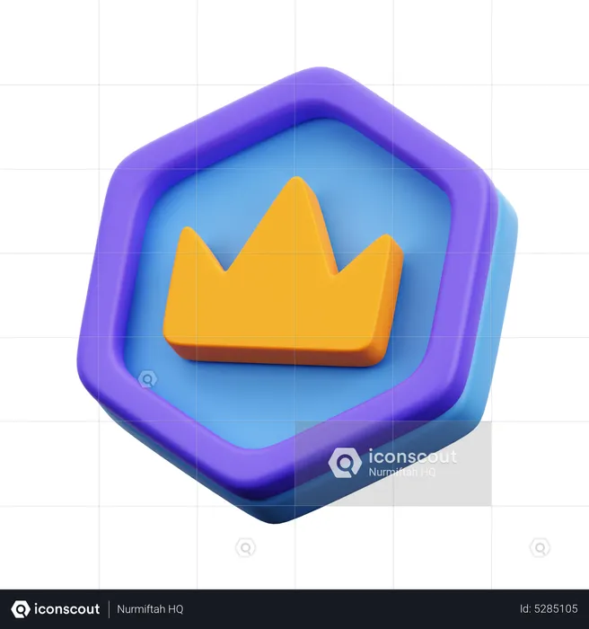 Insigne de la couronne  3D Icon