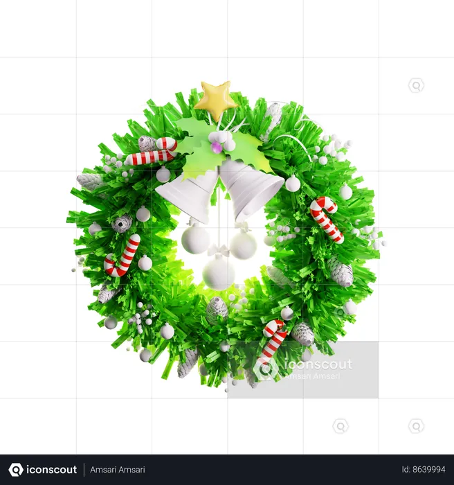 Guirlande de Noël  3D Icon