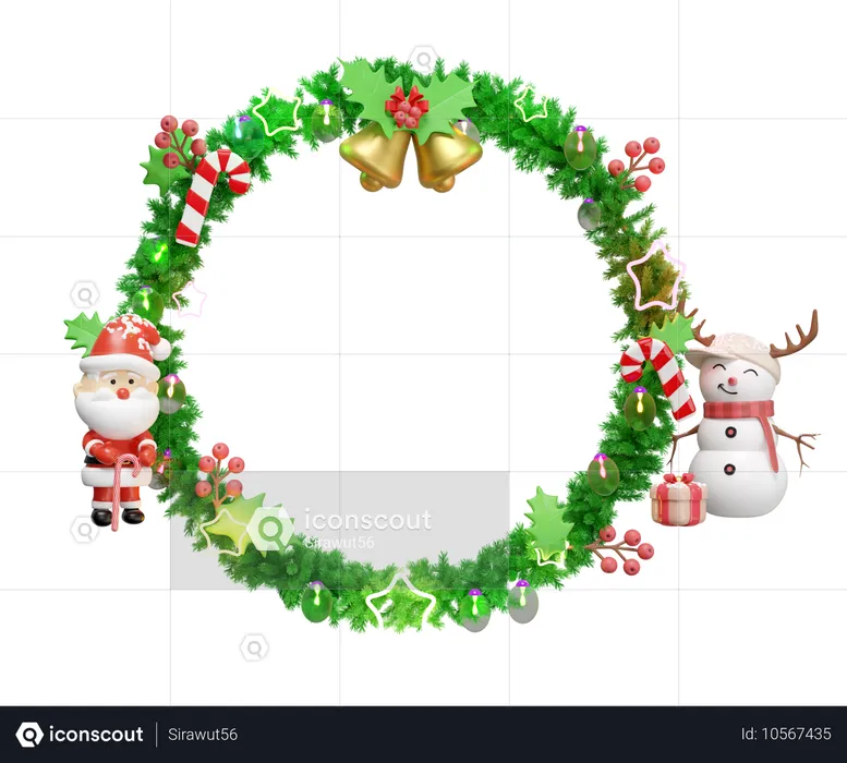 Guirlande de Noël  3D Icon