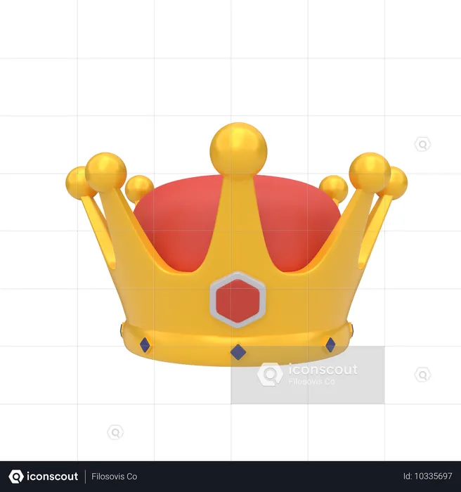 Couronne royale  3D Icon