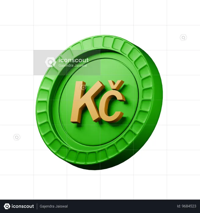 Couronne tchèque  3D Icon