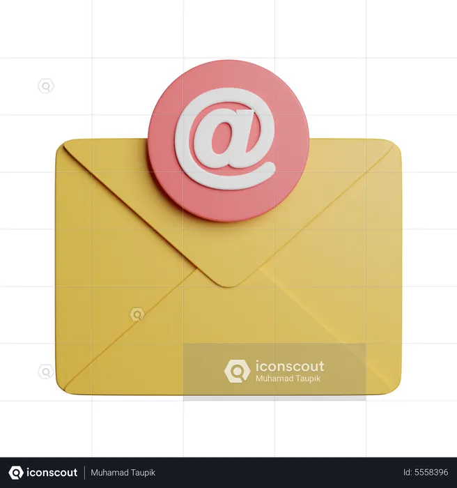 Courrier électronique  3D Icon