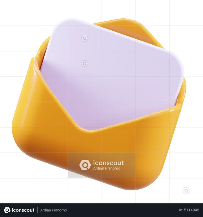 Ouvrir le courrier  3D Icon