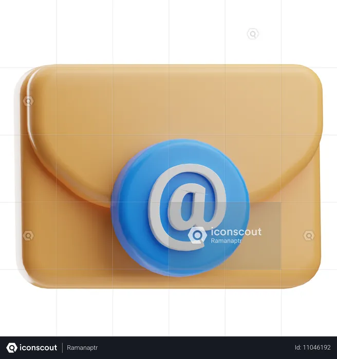 Courrier professionnel  3D Icon