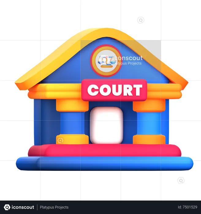 Court  3D Icon