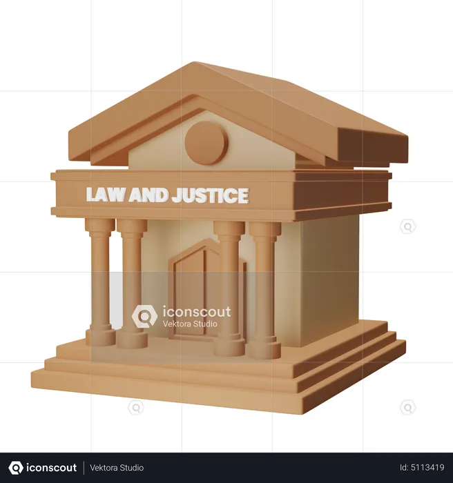 Court Building  3D Icon