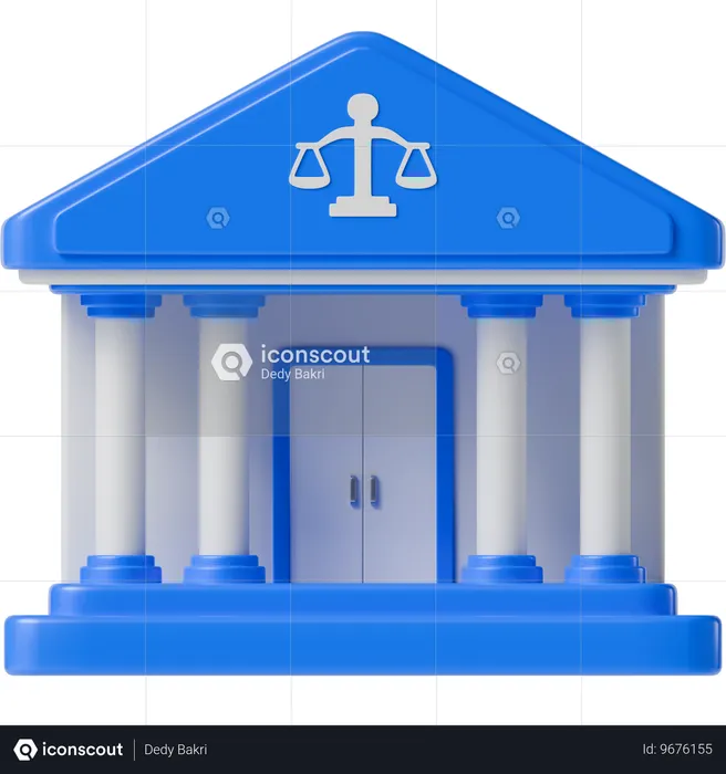 Court Building  3D Icon