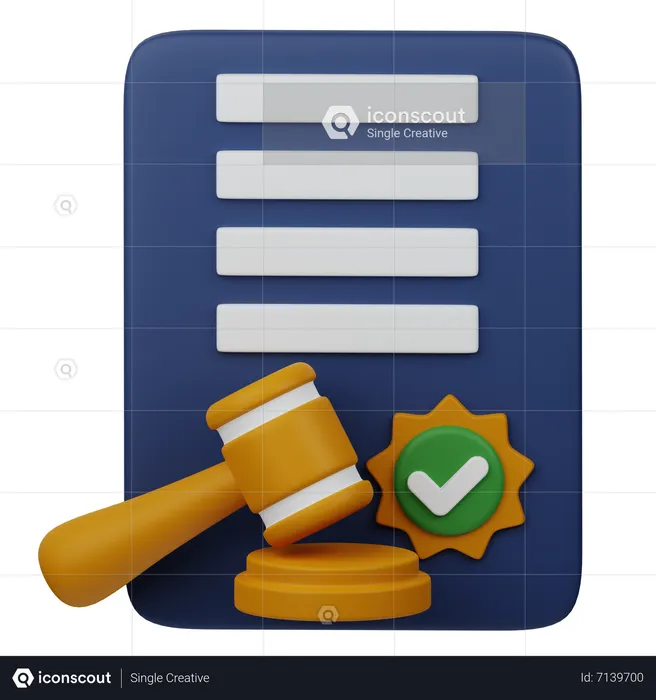 Court Decision  3D Icon