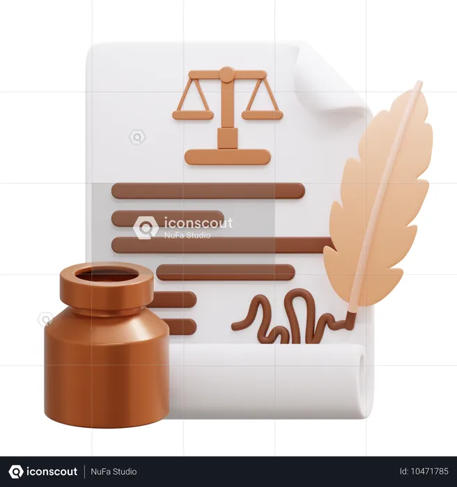 Court document  3D Icon
