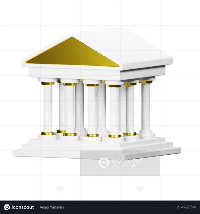 Court House  3D Illustration