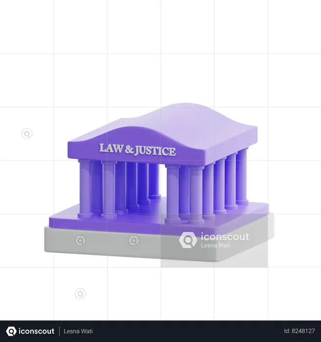 Court Office  3D Icon