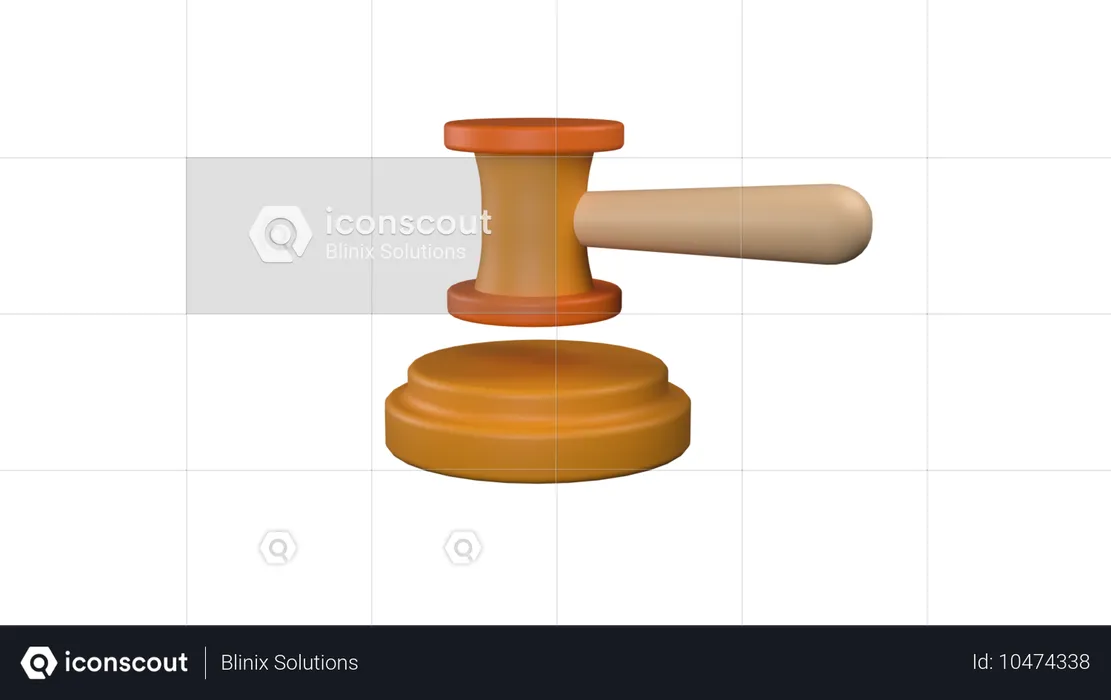 Court Stamp  3D Icon