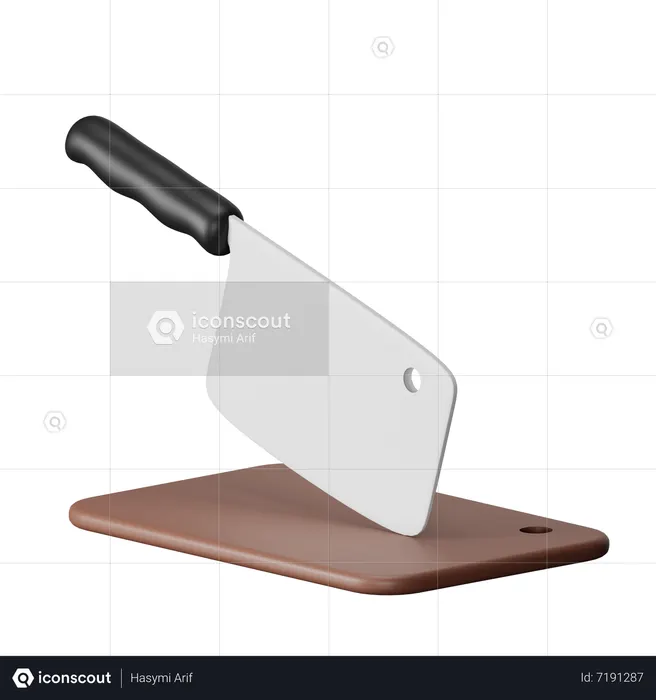 Couteau de boucher  3D Icon