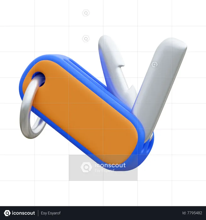 Couteau de camping  3D Icon