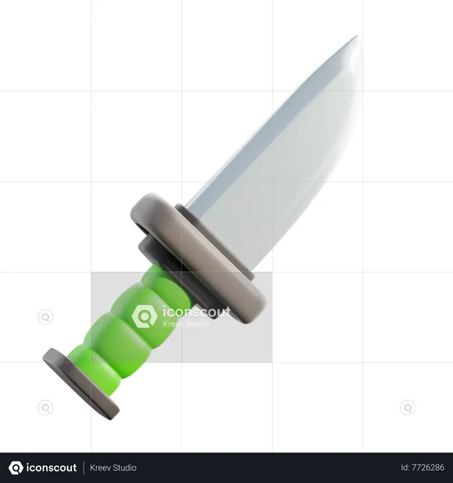 Couteau de combat  3D Icon