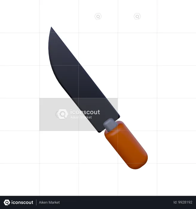 Couteau de cuisine  3D Icon