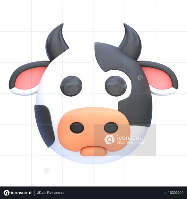 Cow  3D Icon