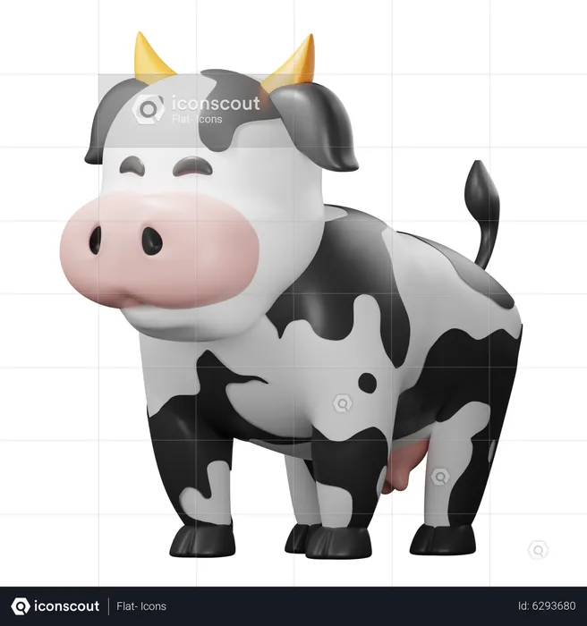 Cow  3D Icon