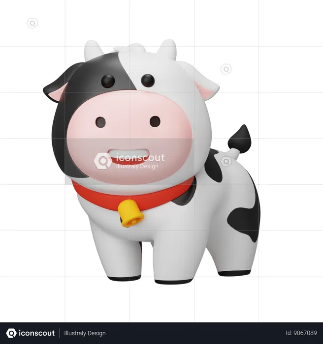 Cow  3D Icon