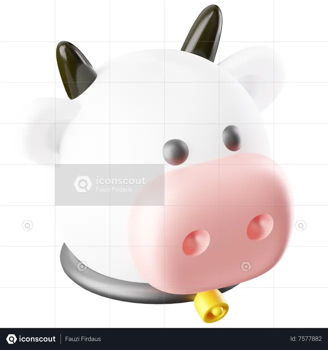 Cow  3D Icon