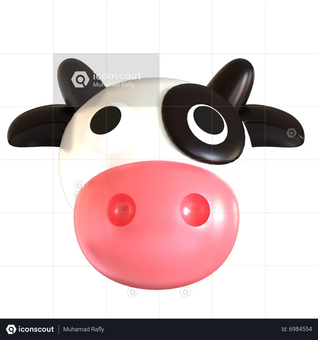 Cow  3D Icon