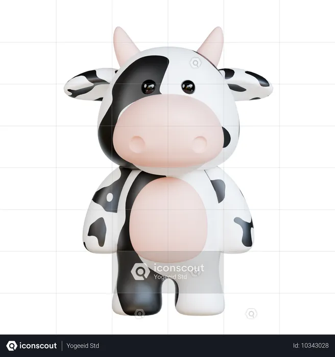 Cow  3D Icon