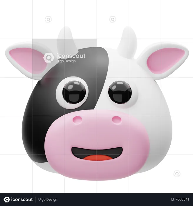 Cow  3D Icon