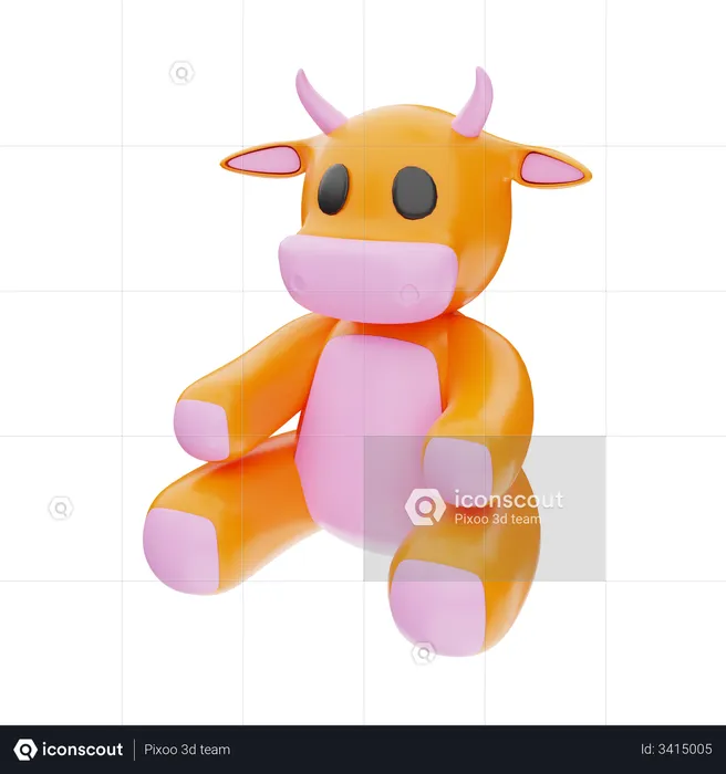Cow Doll  3D Icon