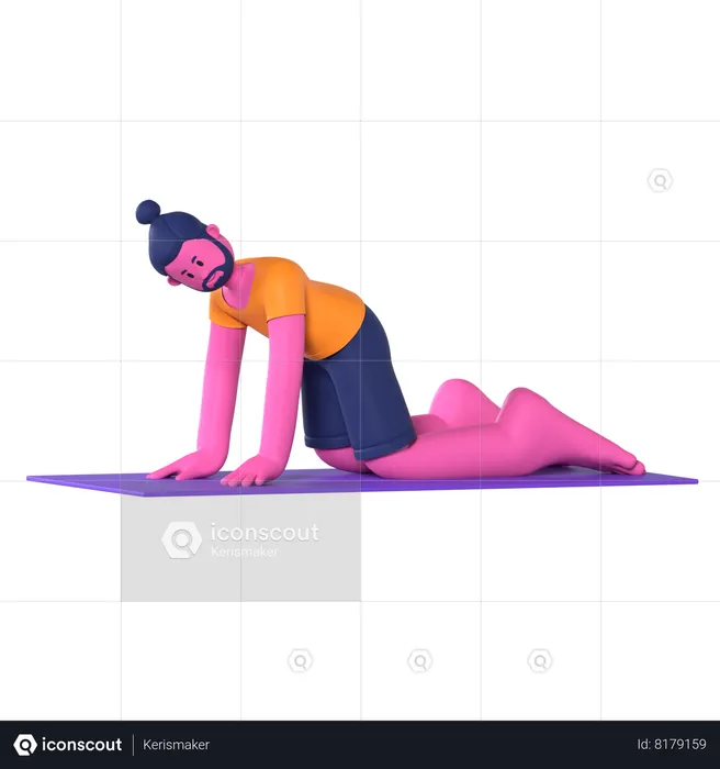 Cow Stretch  3D Icon
