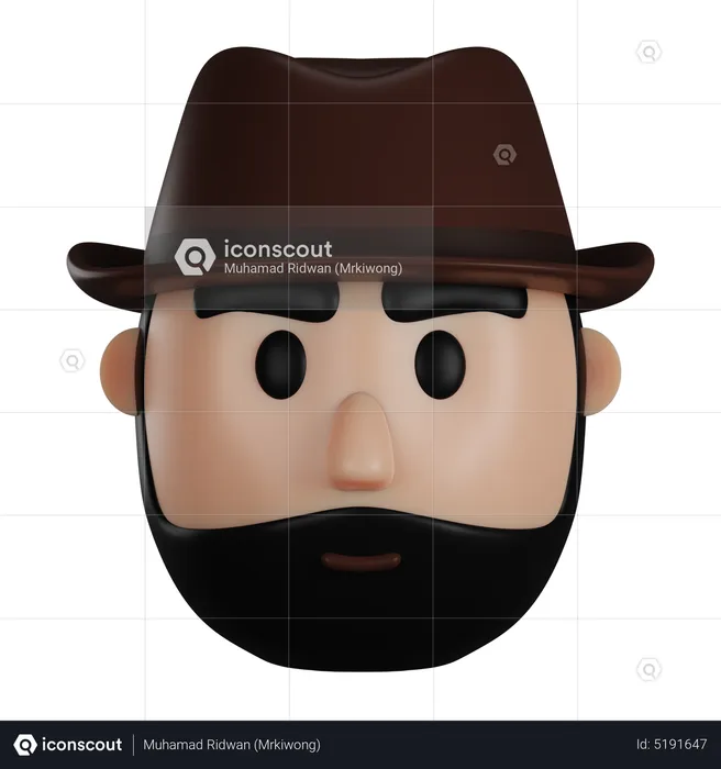 Cowboy  3D Icon