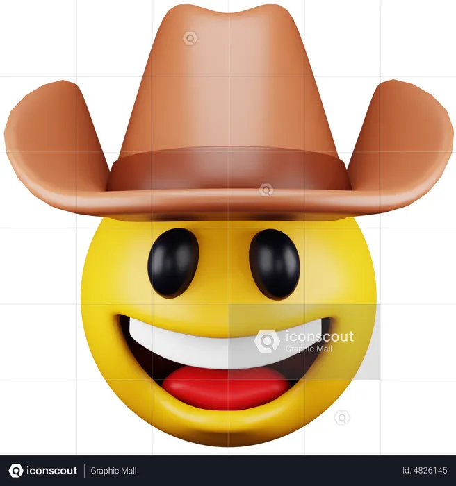 Cowboy Emoji Emoji 3D Icon