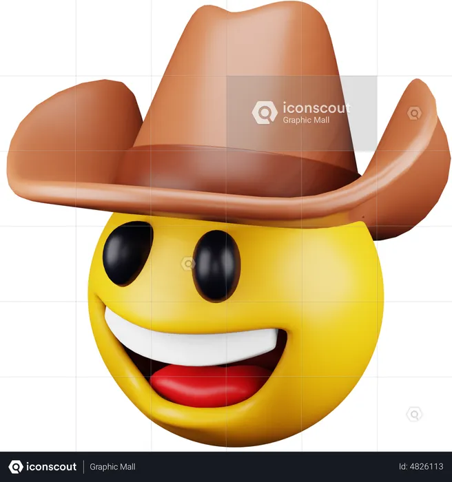 Cowboy Emoji Emoji 3D Icon